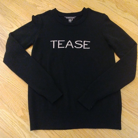 Victoria's Secret Sweaters - Victoria's Secret Black Tease Sweater XS